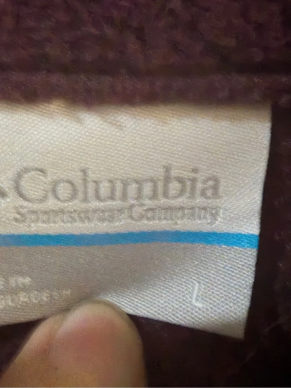 Columbia Men’s Two-Tone Zip Fleece - Plum, Gray & Gold Placket